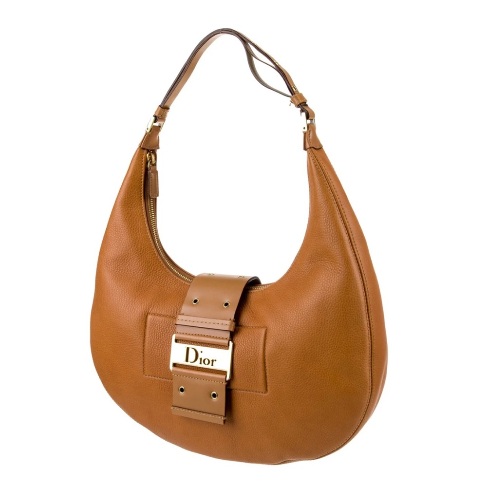 ✨ Authentic Dior Trotteur  Hobo Bag – Tan Leather with Gold Hardware ✨ - Picture 16 of 16